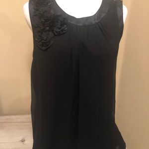 Banana republic black sleeveless top